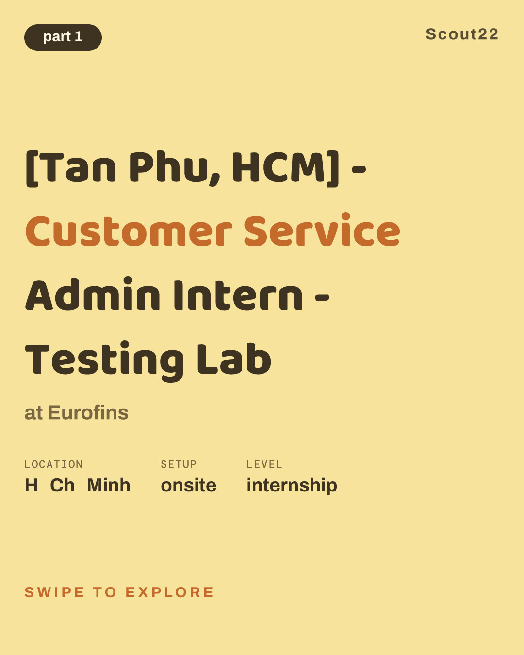 [Tan Phu, HCM] - Customer Service Admin Intern - Testing Lab at Eurofins
