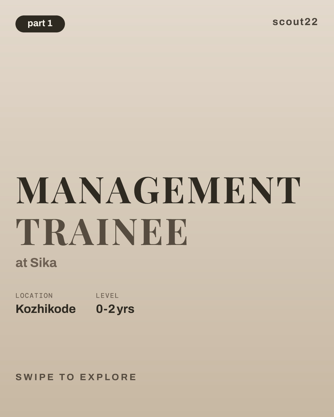 Management Trainee at Sika