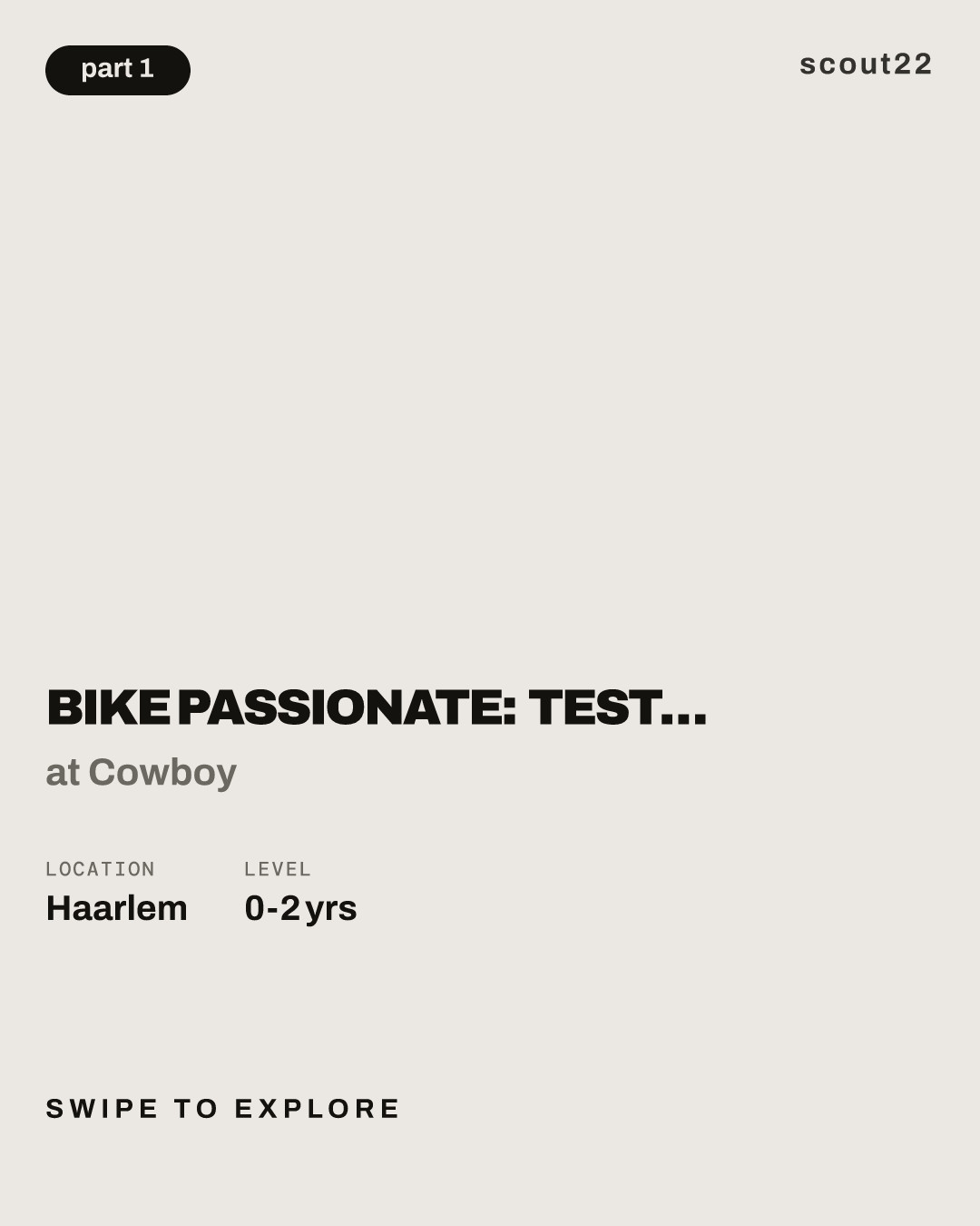 Bike Passionate: Test Ride Ambassador - Haarlem at Cowboy