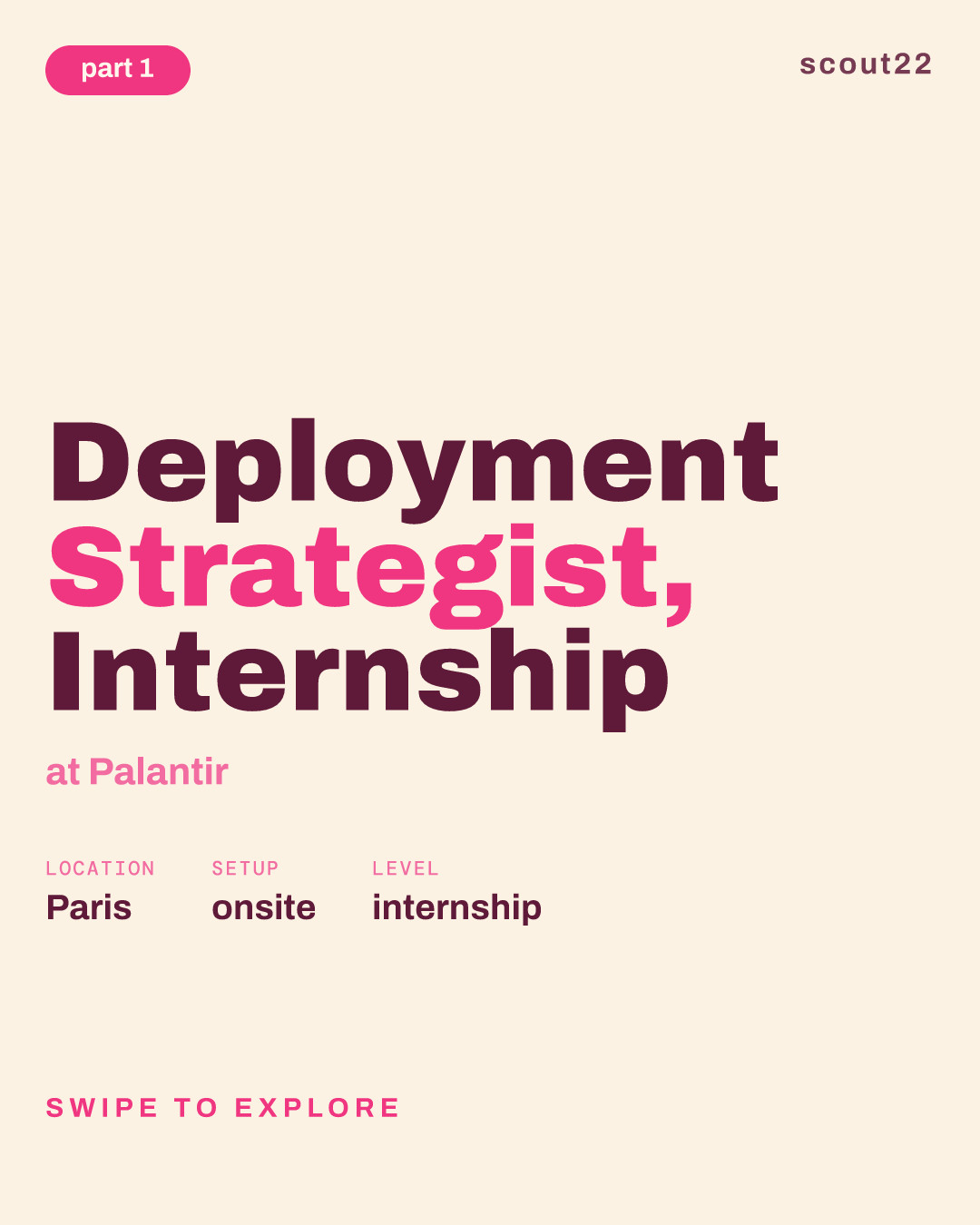 Deployment Strategist, Internship at Palantir