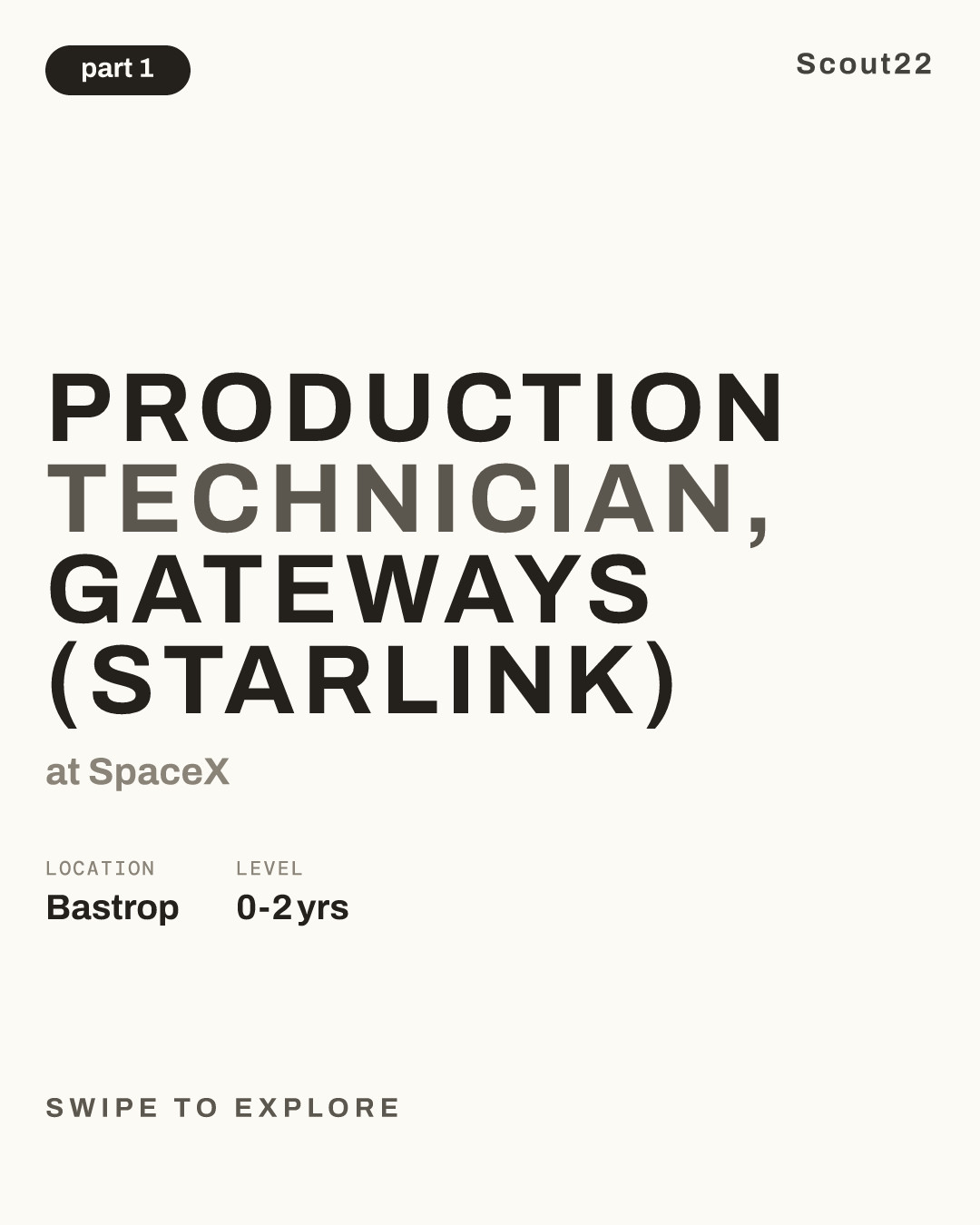 Production Technician, Gateways (Starlink) at SpaceX