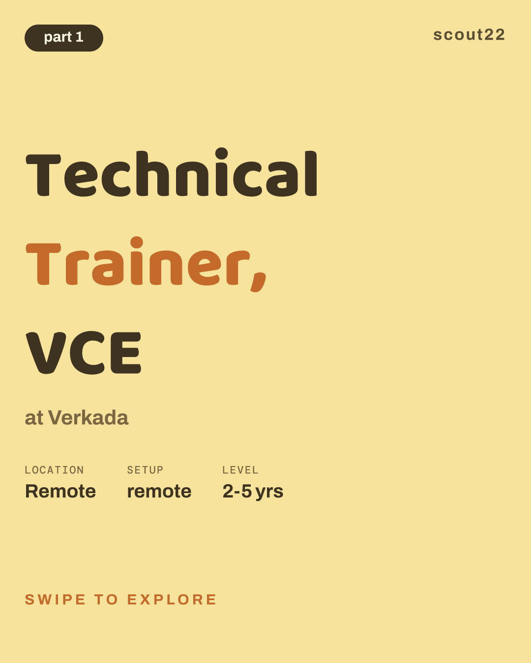 Technical Trainer, VCE at Verkada