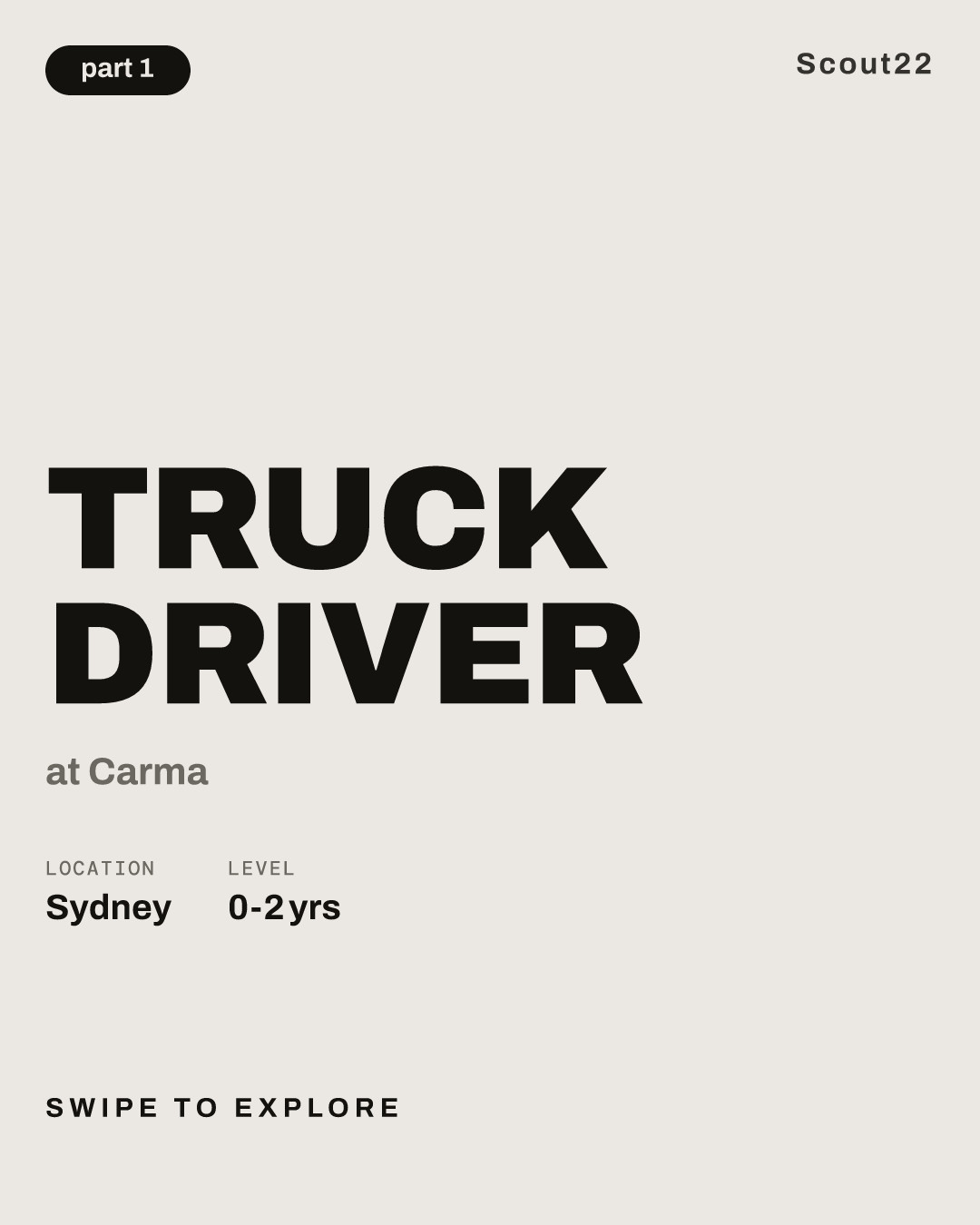 Truck Driver at Carma