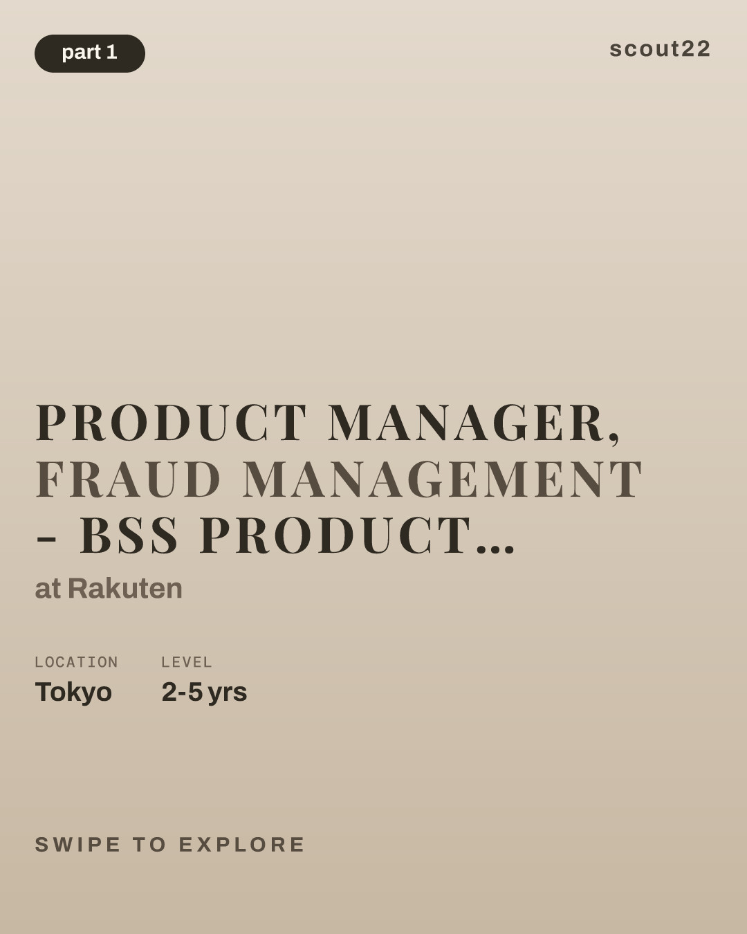 Product Manager, Fraud Management - BSS Product Management Department (BSPMD) at Rakuten