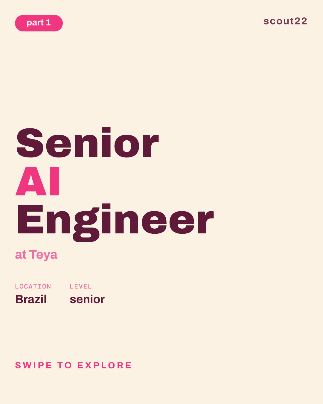 Senior AI Engineer at Teya