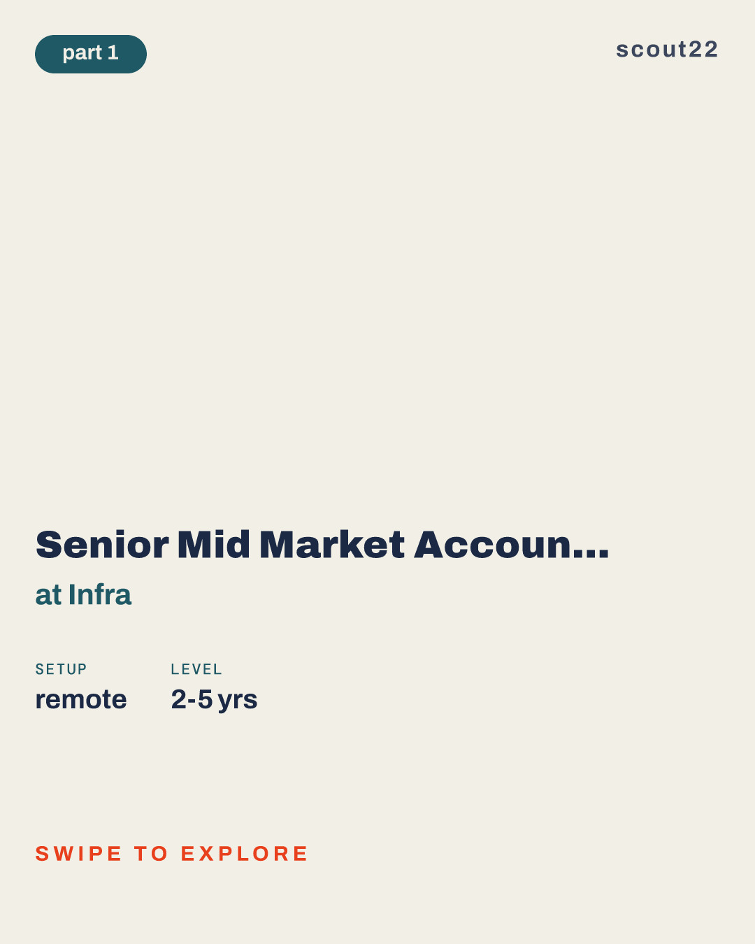 Senior Mid Market Account Executive - I at Infra