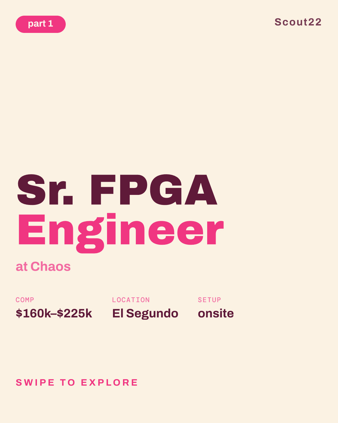 Sr. FPGA Engineer at Chaos