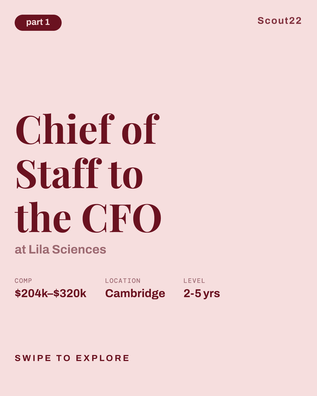 Chief of Staff to the CFO at Lila Sciences
