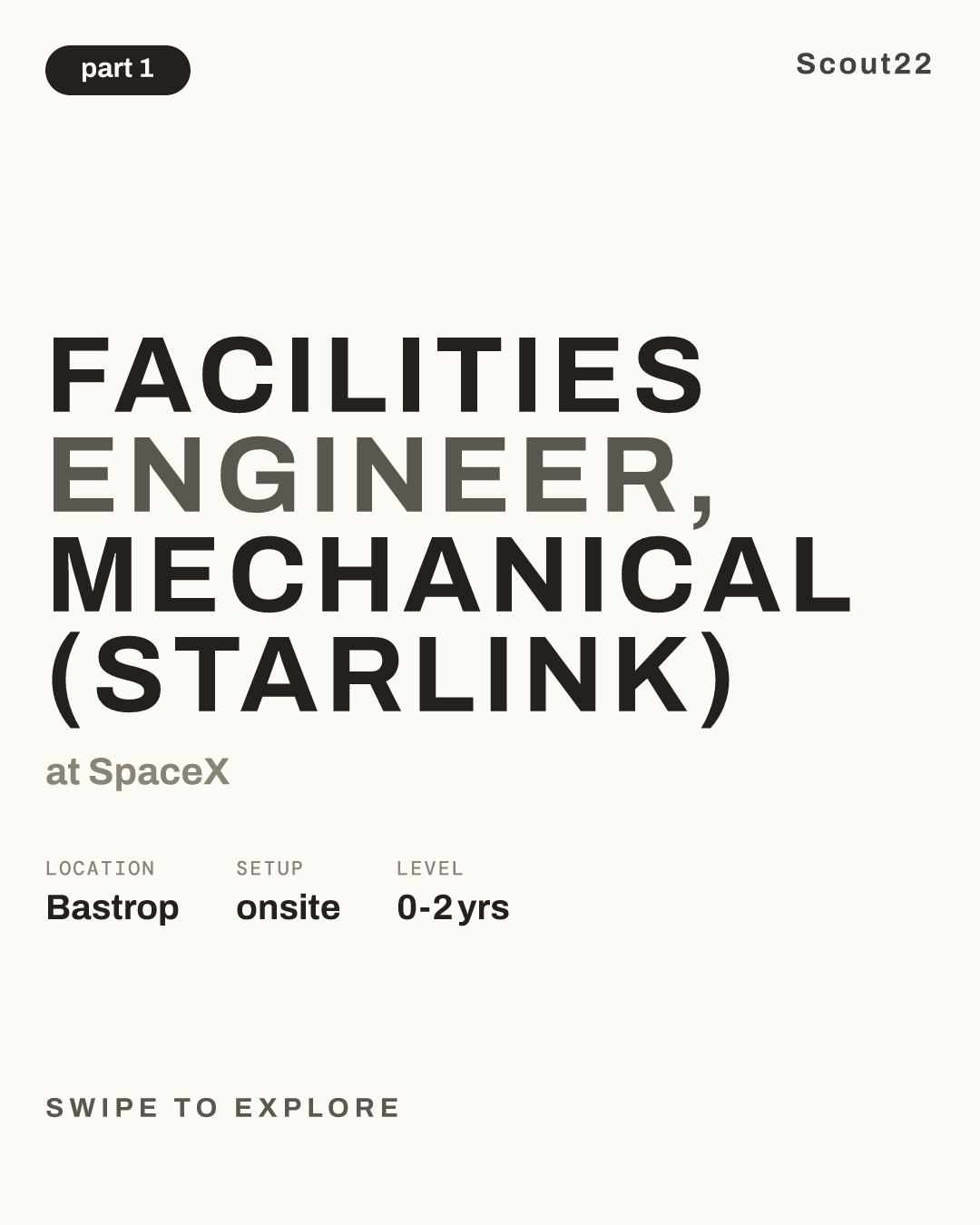 Facilities Engineer, Mechanical (Starlink) at SpaceX