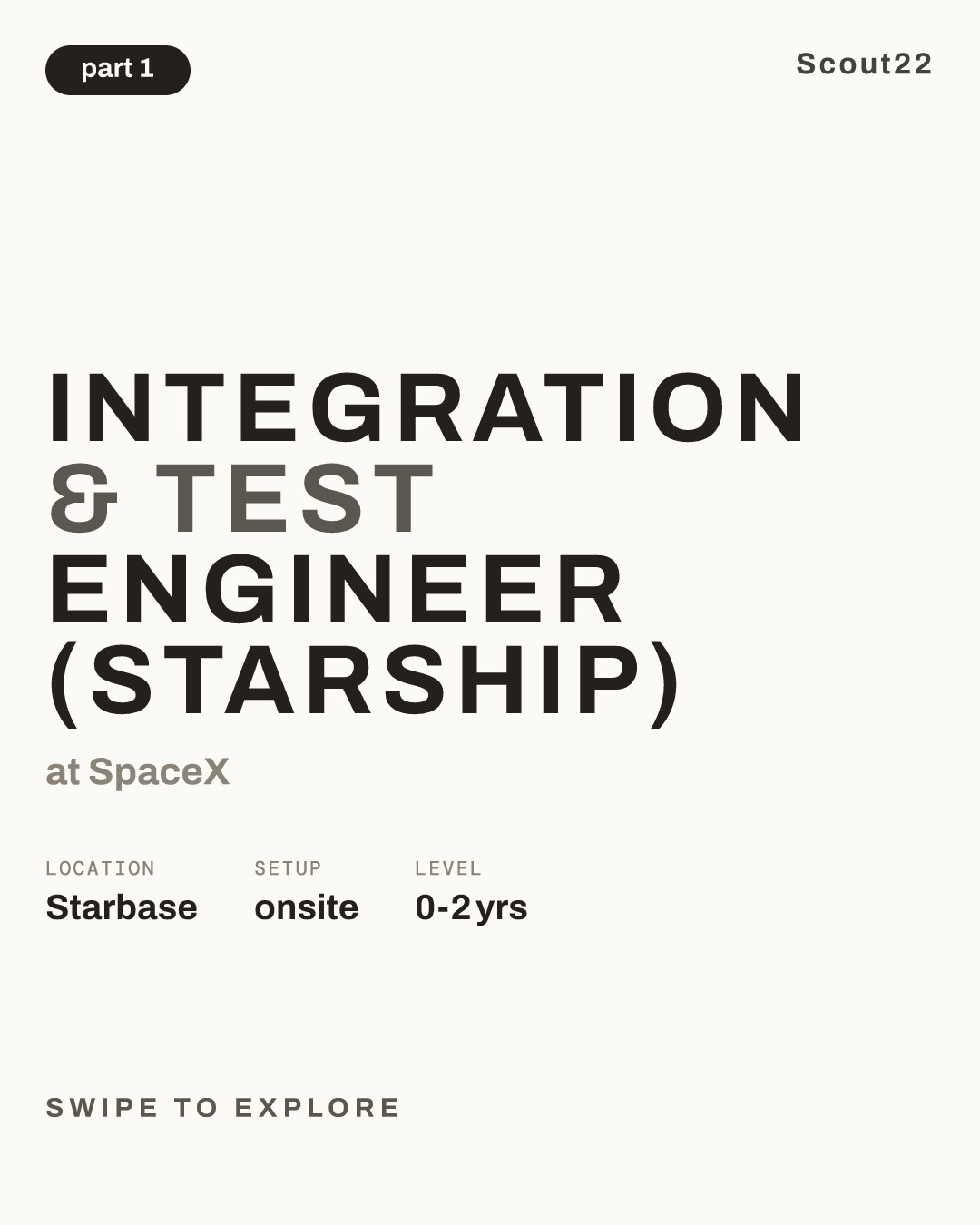 Integration & Test Engineer (Starship) at SpaceX