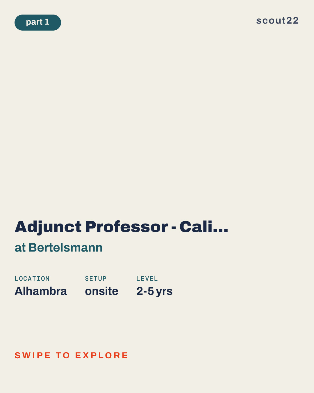 Adjunct Professor - California School of Management & Leadership: Marketing - MBA Program- LA Campus Candidate Pool at Bertelsmann