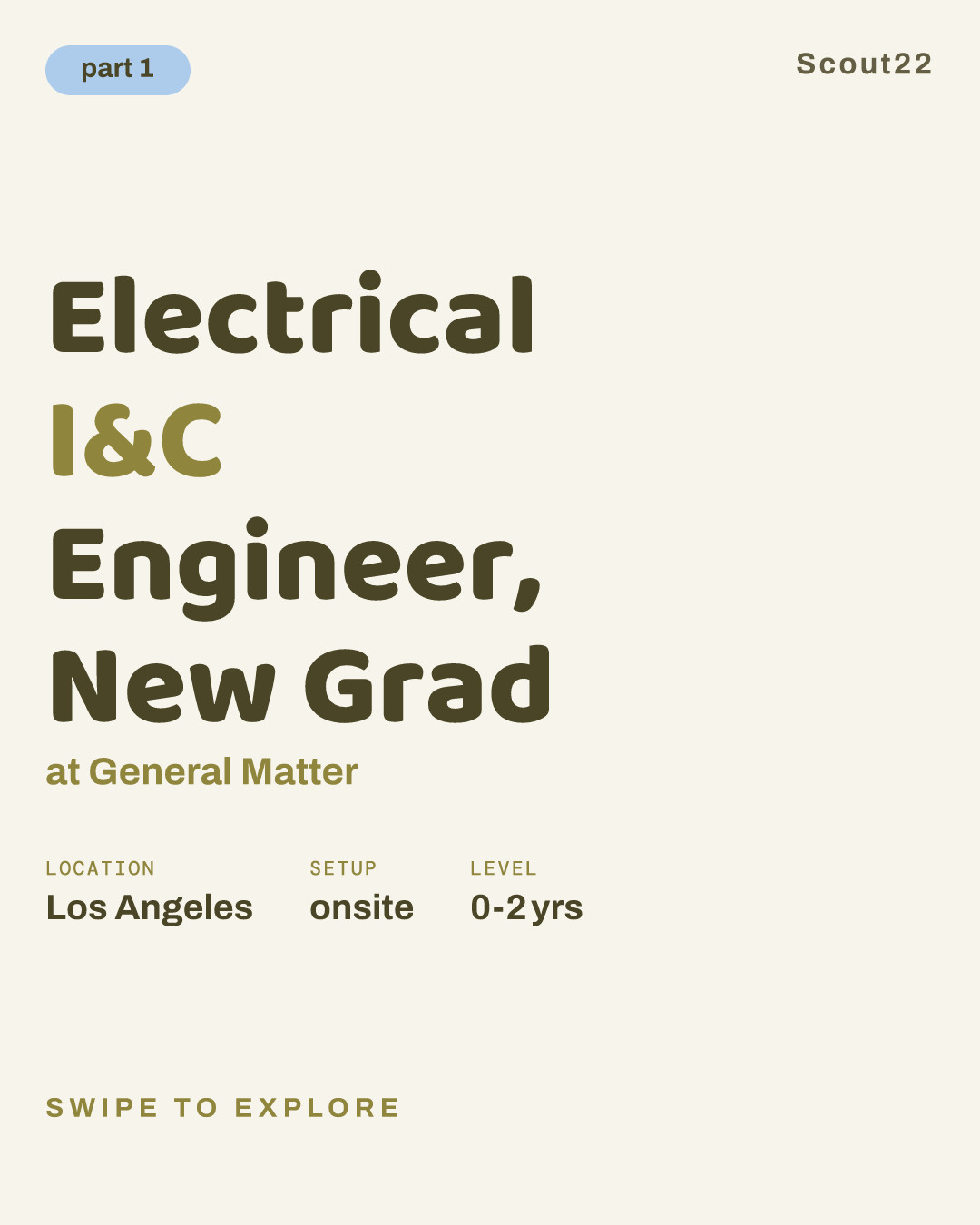 Electrical I&C Engineer, New Grad at General Matter