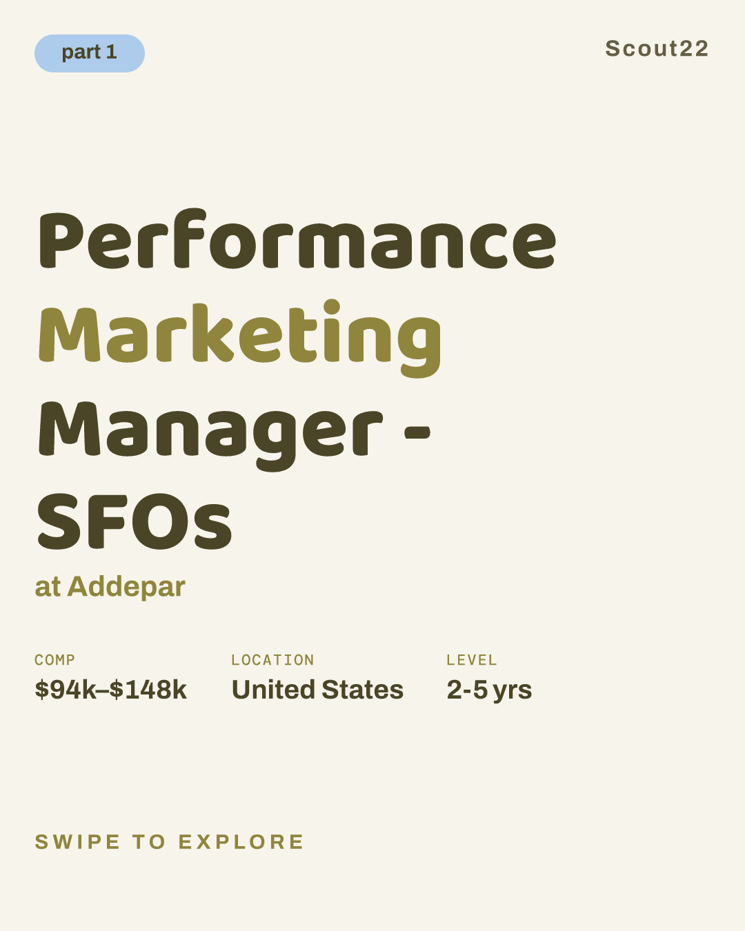 Performance Marketing Manager - SFOs at Addepar