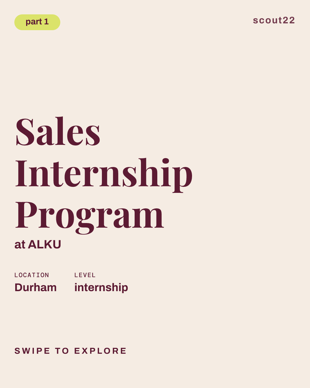 Sales Internship Program at ALKU