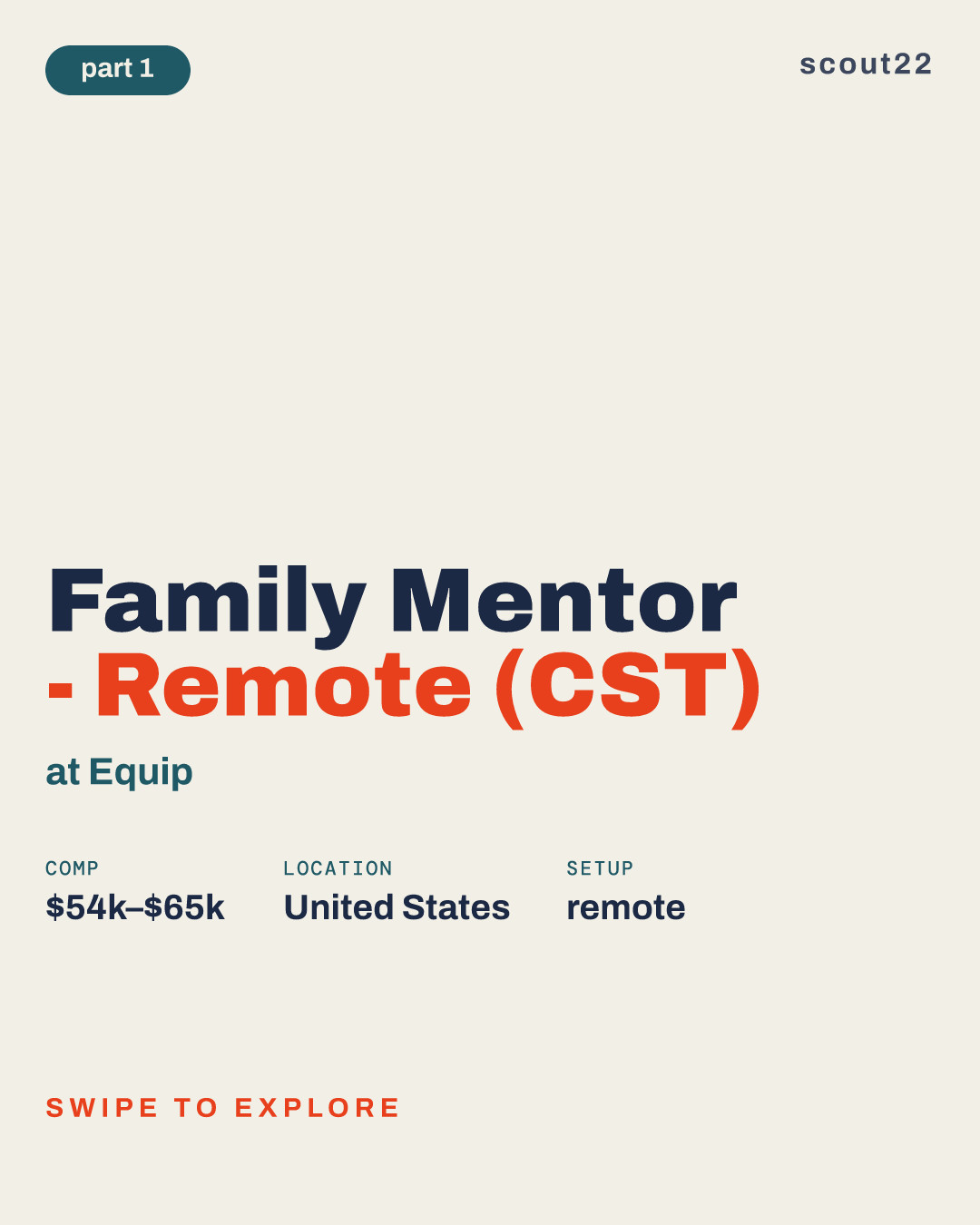 Family Mentor - Remote (CST) at Equip