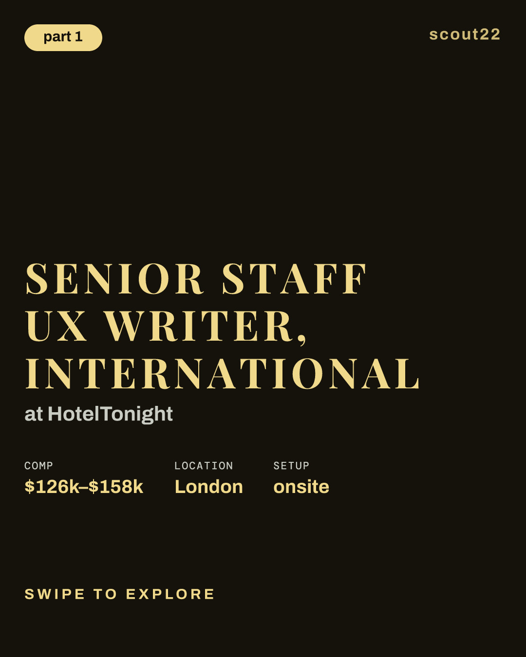 Senior Staff UX Writer, International at HotelTonight