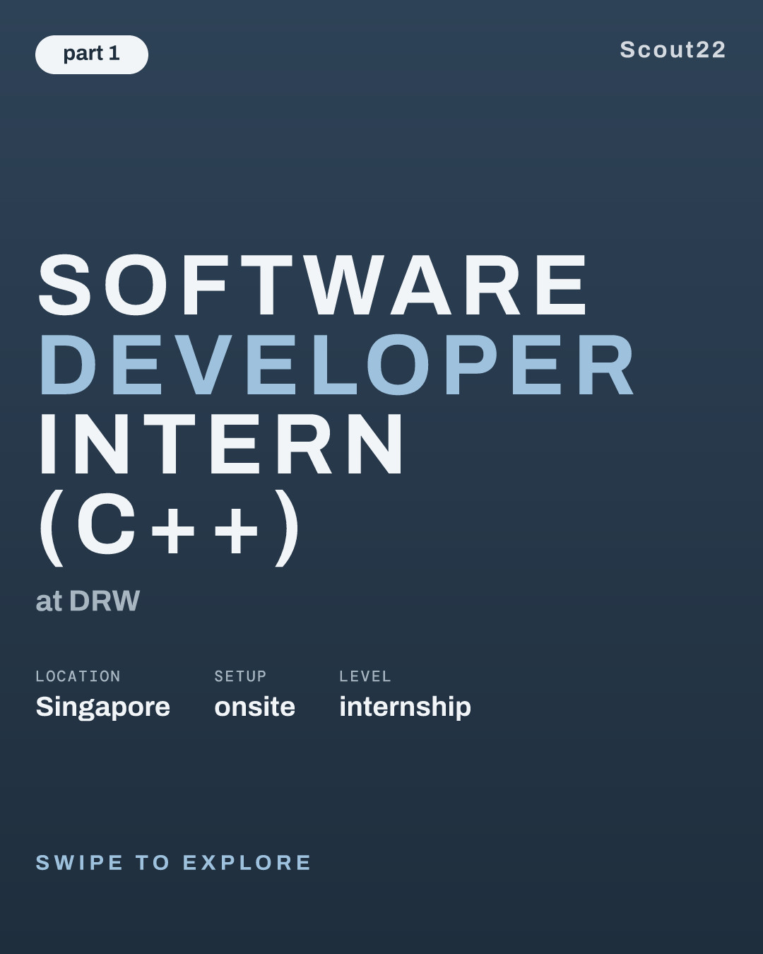 Software Developer Intern (C++) at DRW