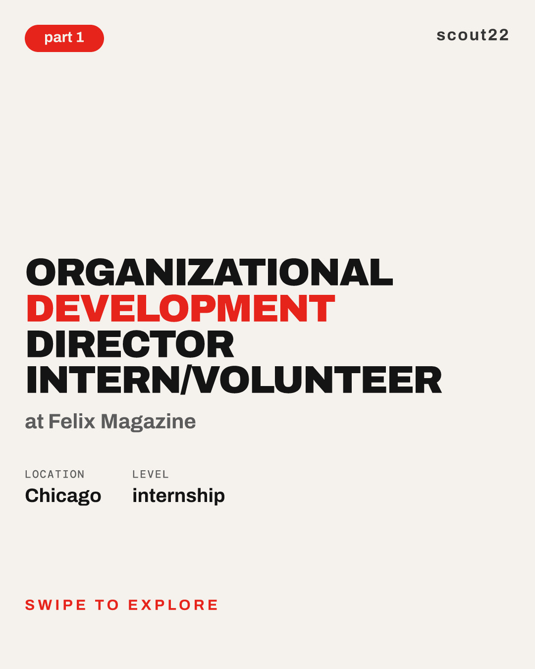 Organizational Development Director Intern/Volunteer at Felix Magazine
