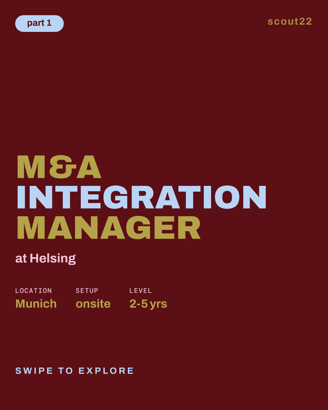M&A Integration Manager at Helsing