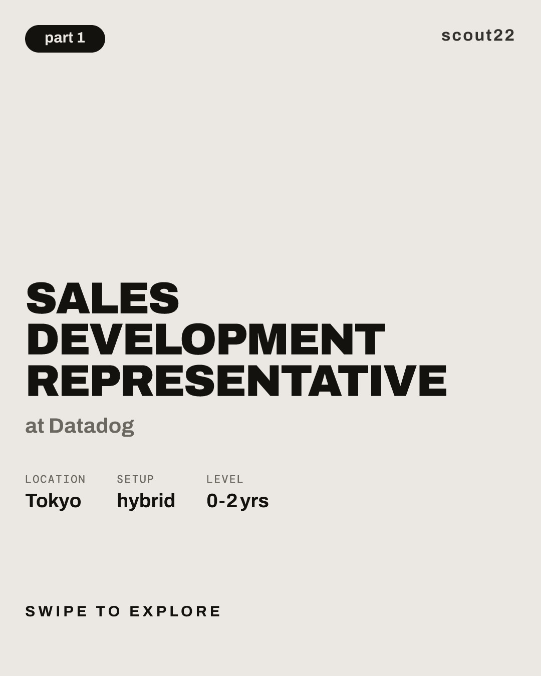 Sales Development Representative at Datadog