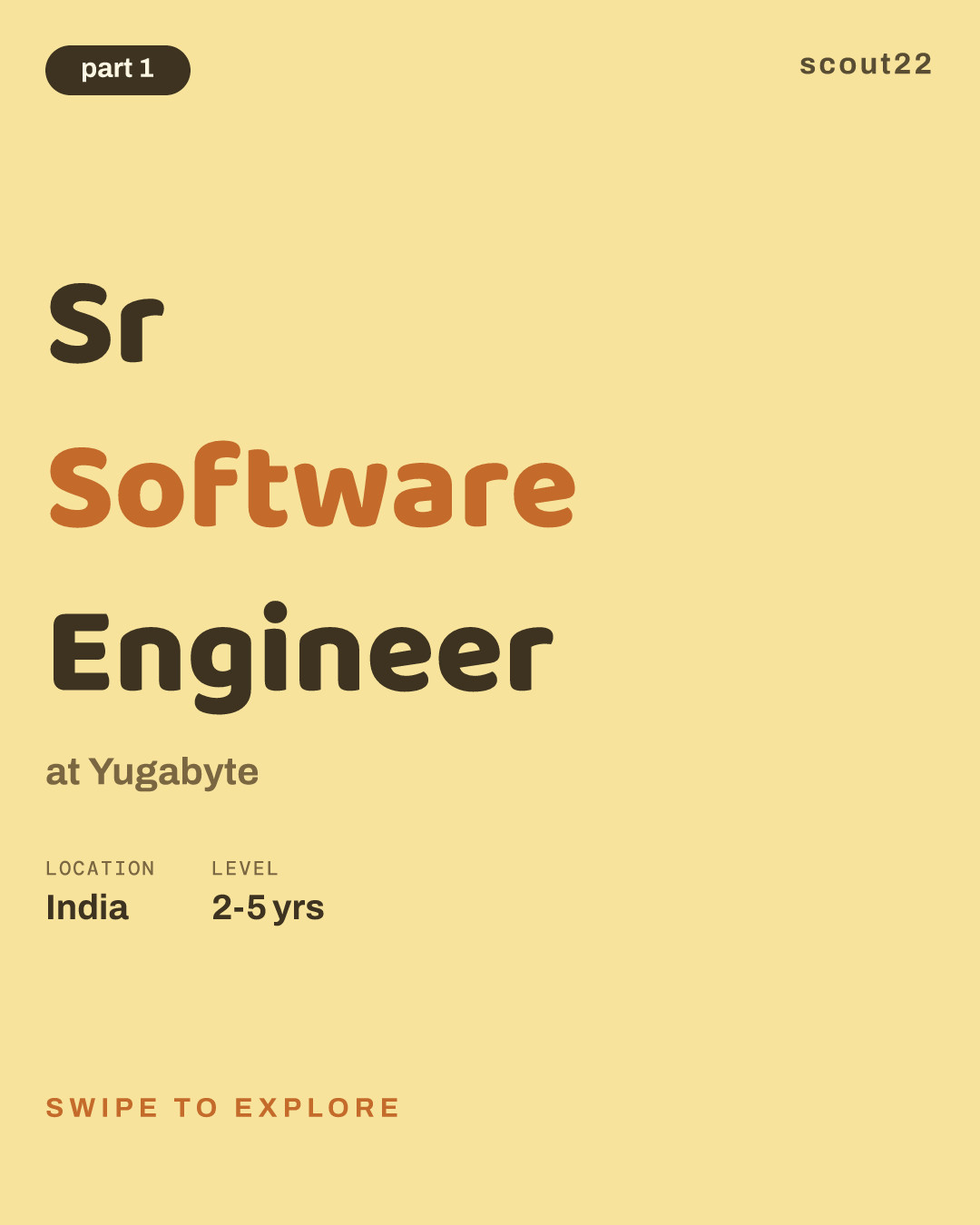 Sr Software Engineer at Yugabyte