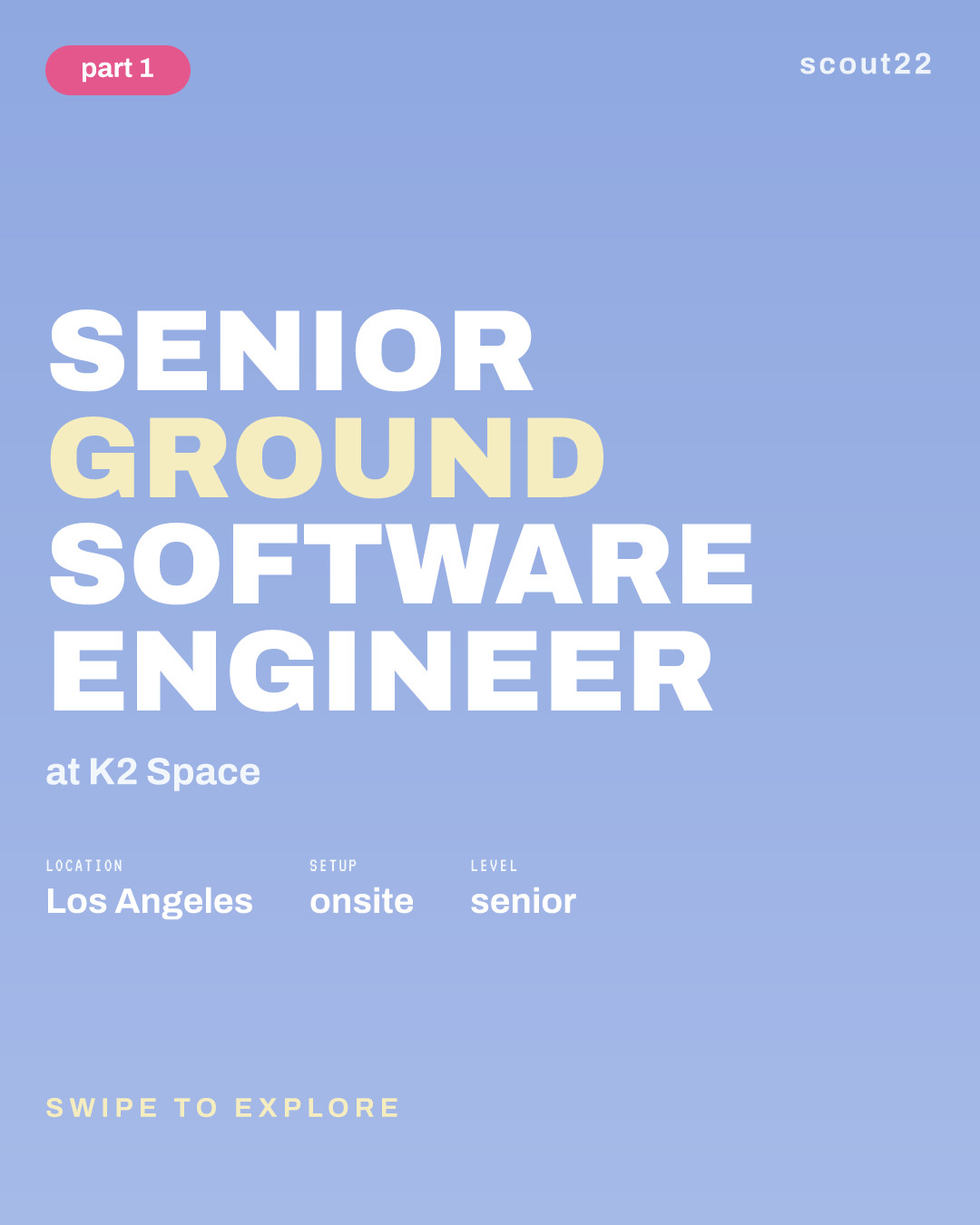 Senior Ground Software Engineer at K2 Space