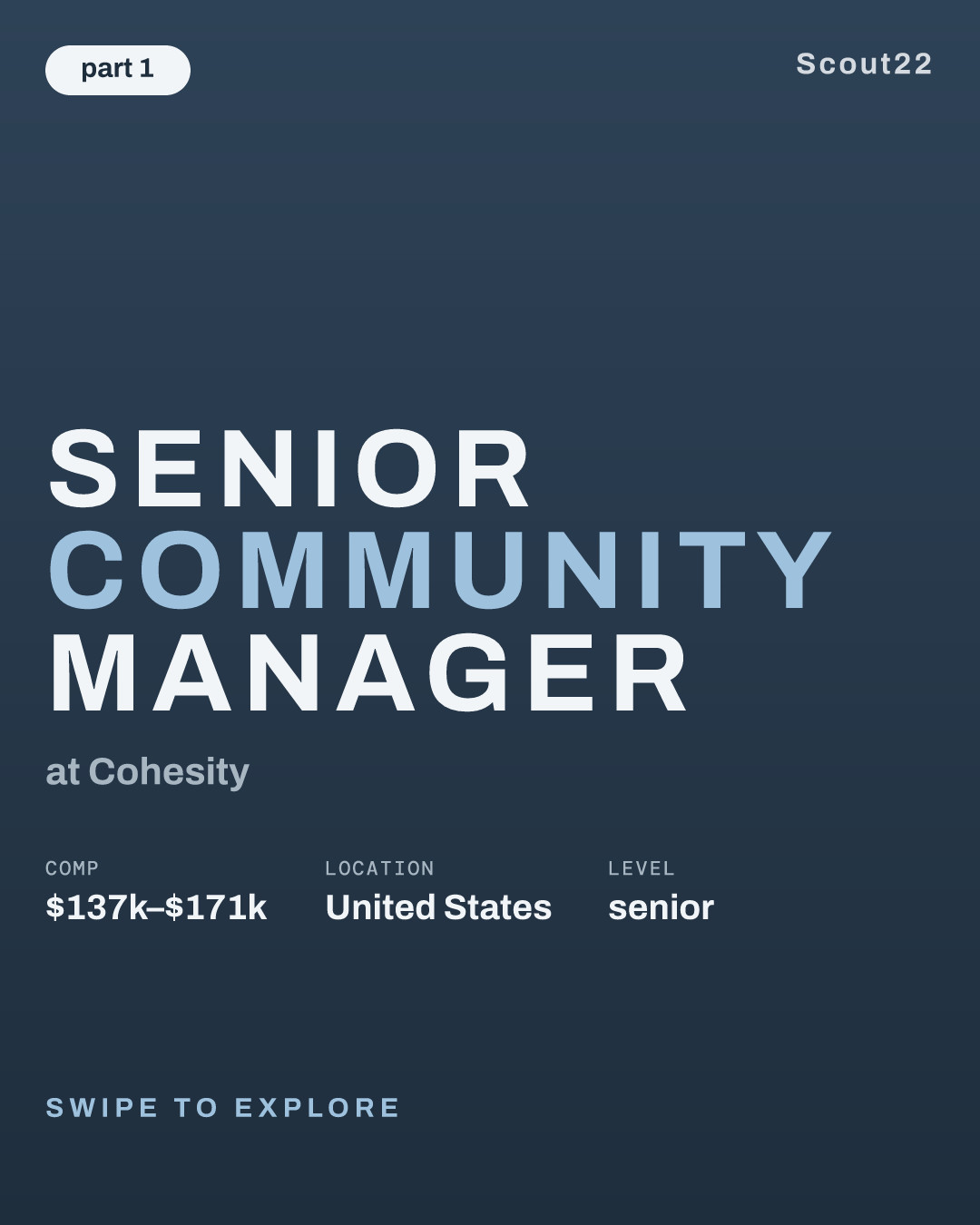 Senior Community Manager at Cohesity