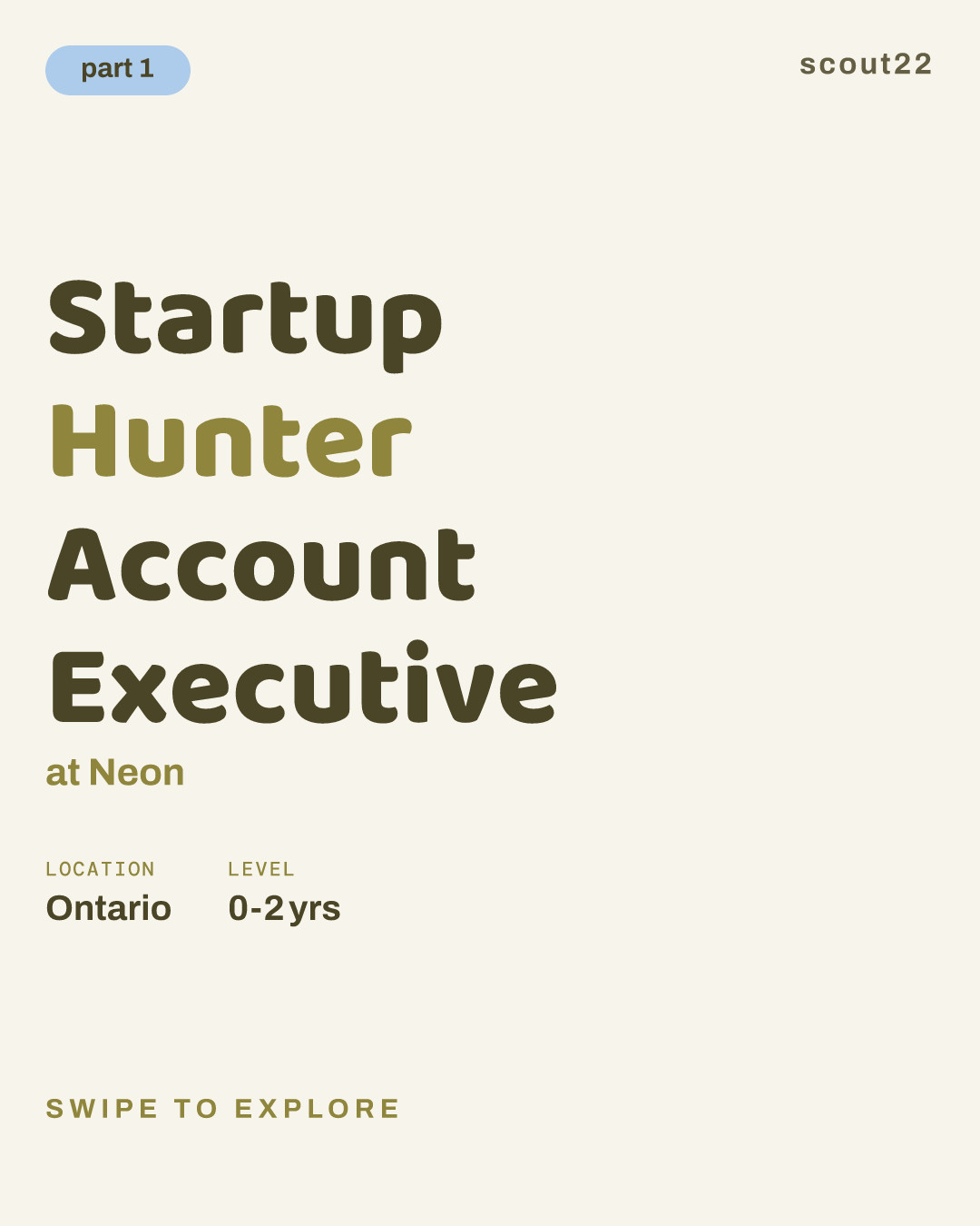 Startup Hunter Account Executive at Neon