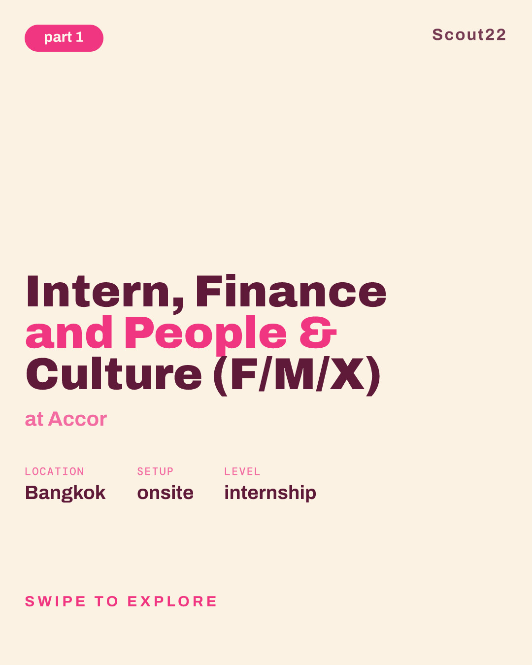 Intern, Finance and People & Culture (F/M/X) at Accor