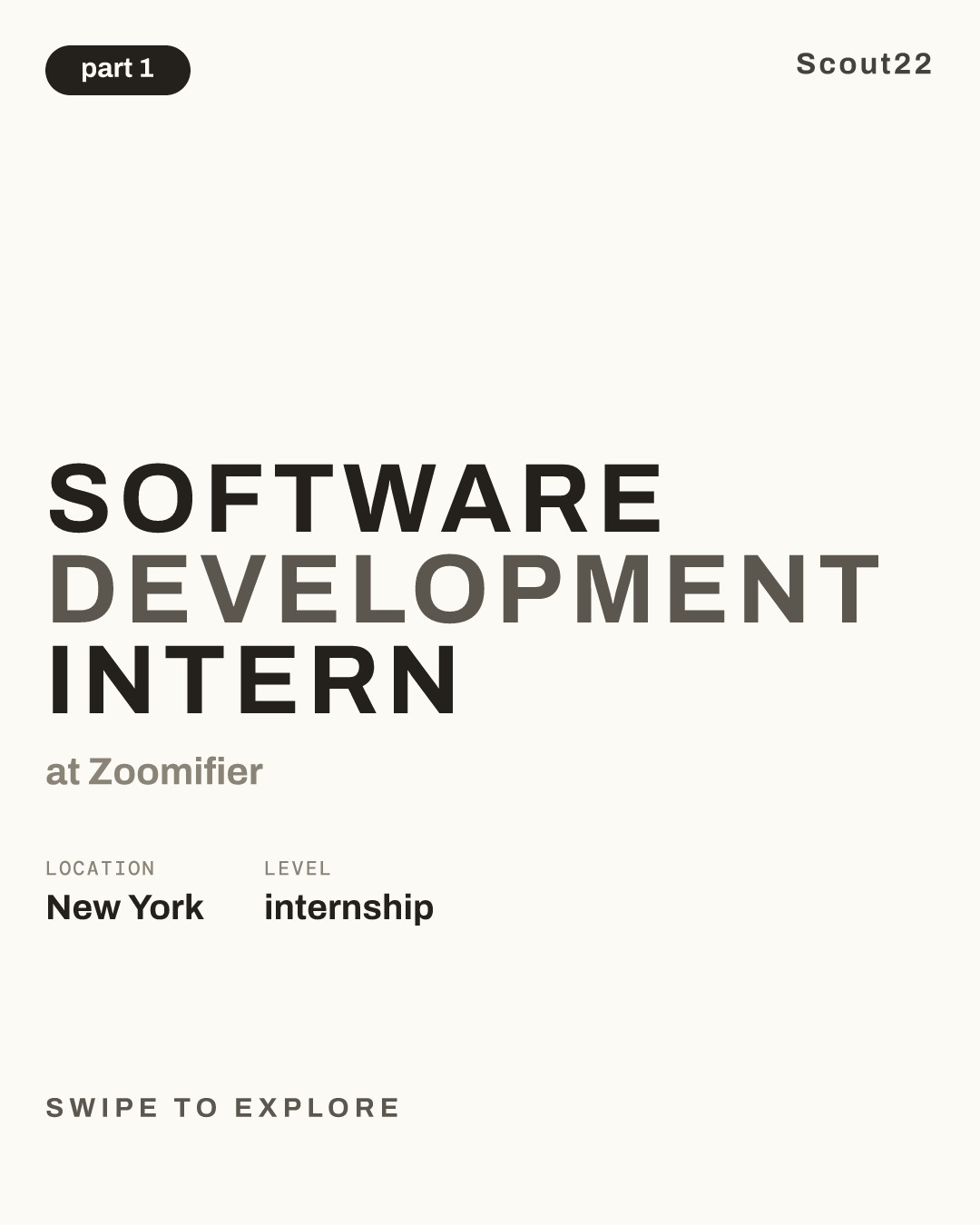 Software Development Intern at Zoomifier