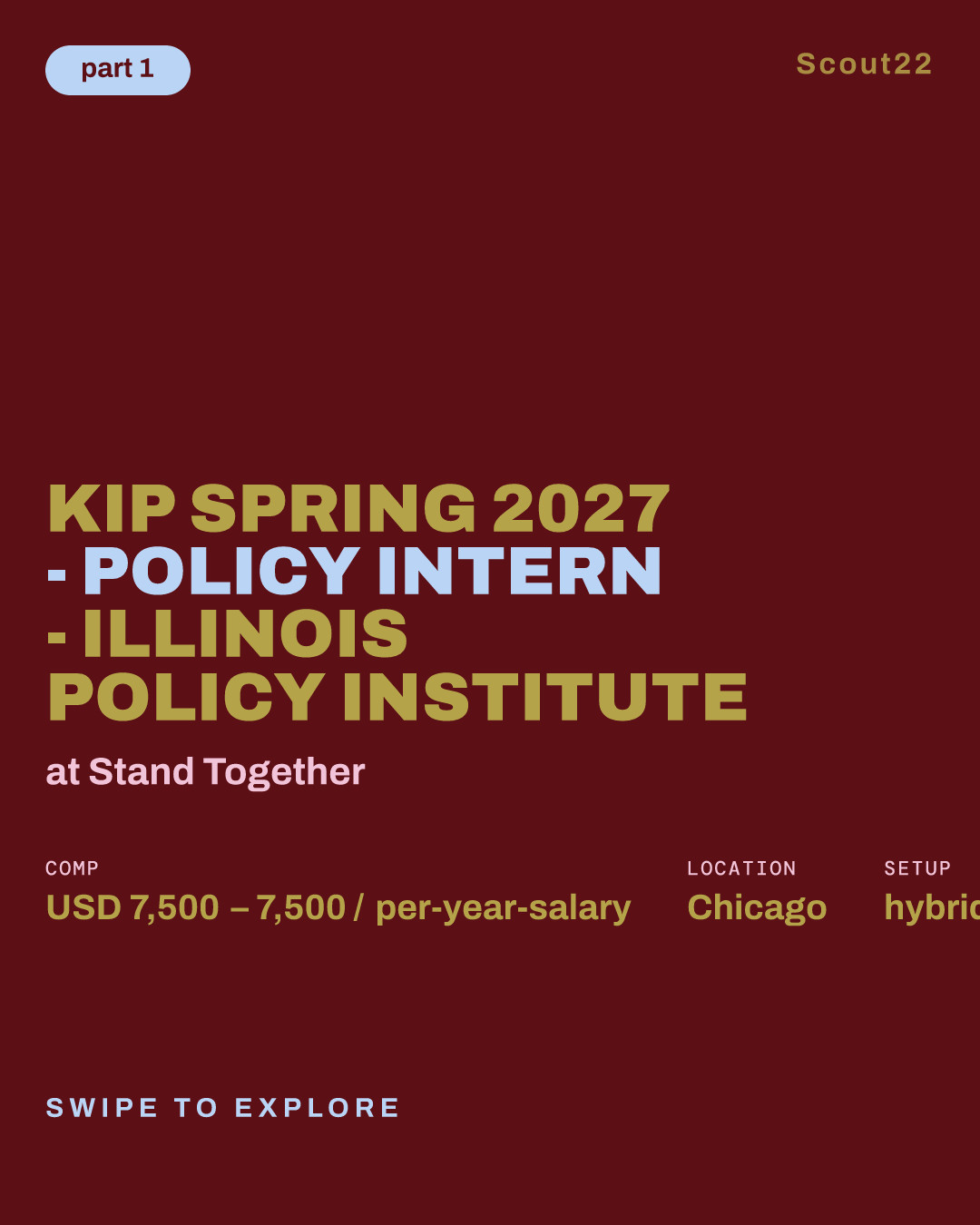 KIP Spring 2027 - Policy Intern - Illinois Policy Institute at Stand Together