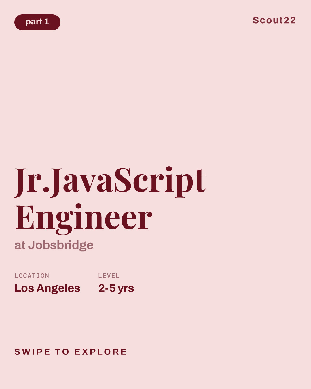 Jr.JavaScript Engineer at Jobsbridge