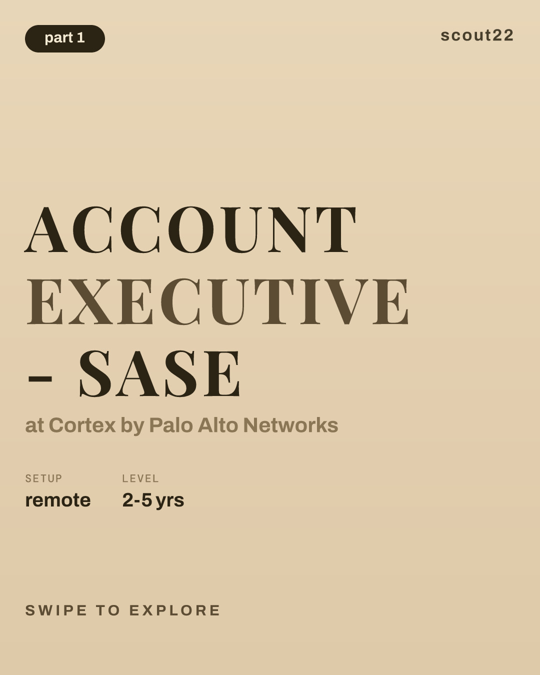 Account Executive - SASE at Cortex by Palo Alto Networks