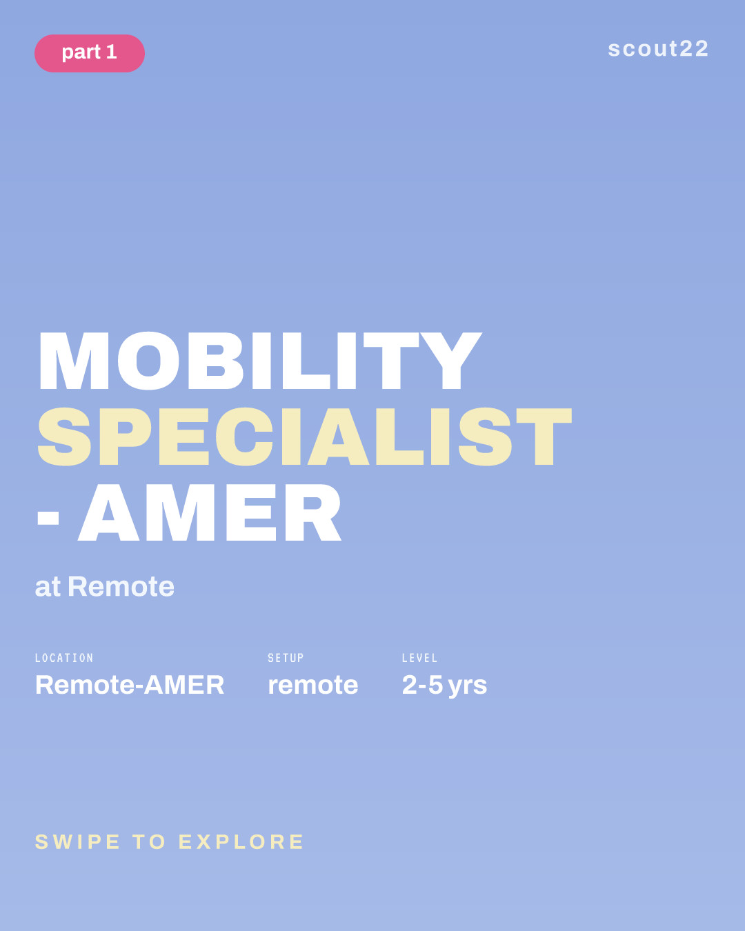 Mobility Specialist - AMER at Remote