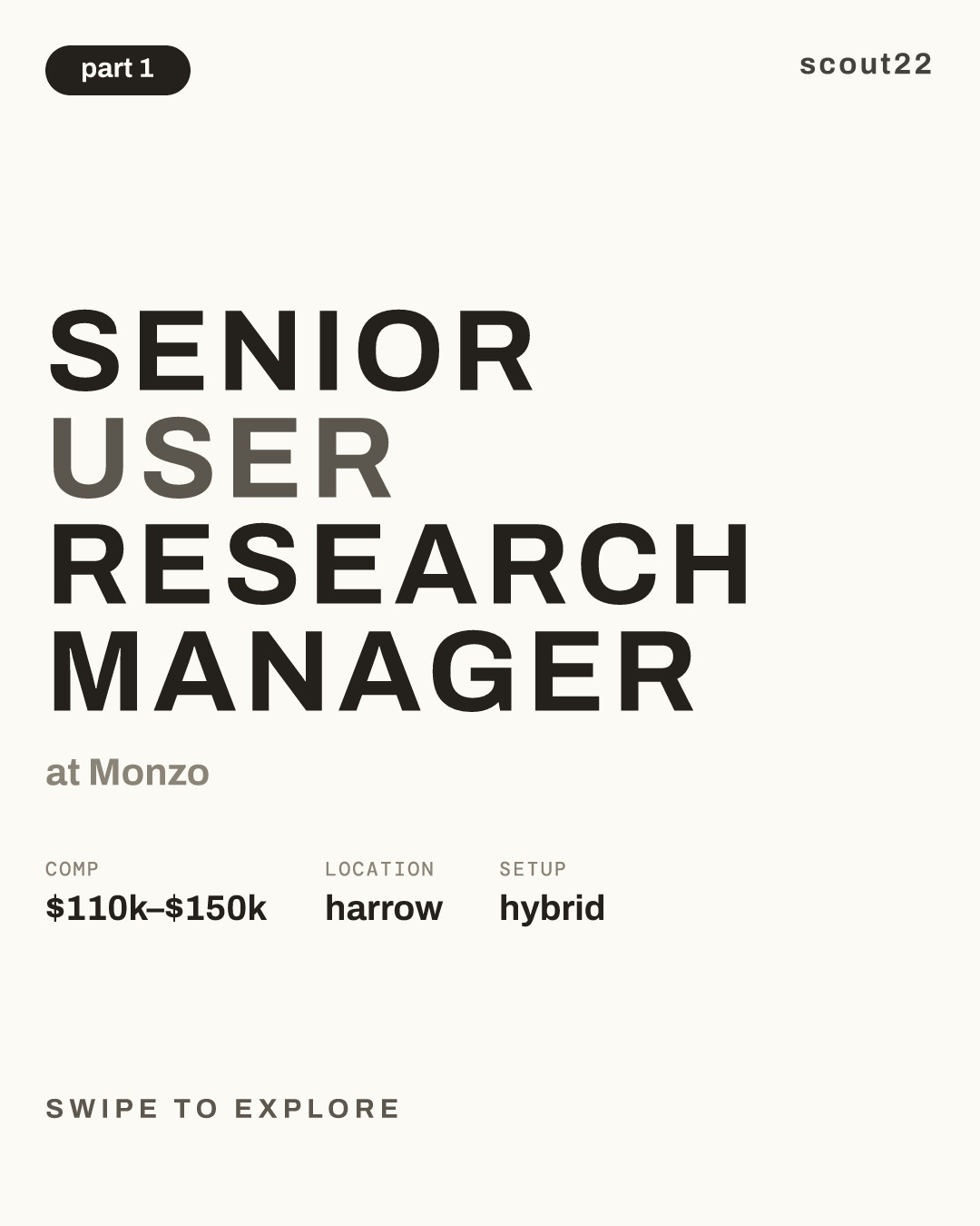 Senior User Research Manager at Monzo