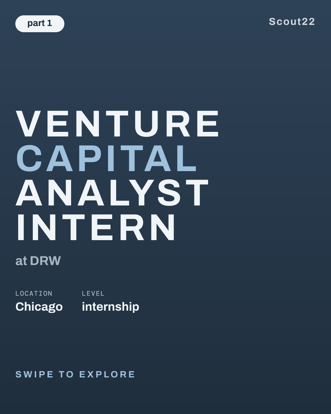 Venture Capital Analyst Intern at DRW