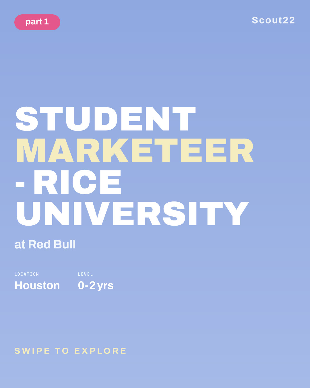 Student Marketeer - Rice University at Red Bull