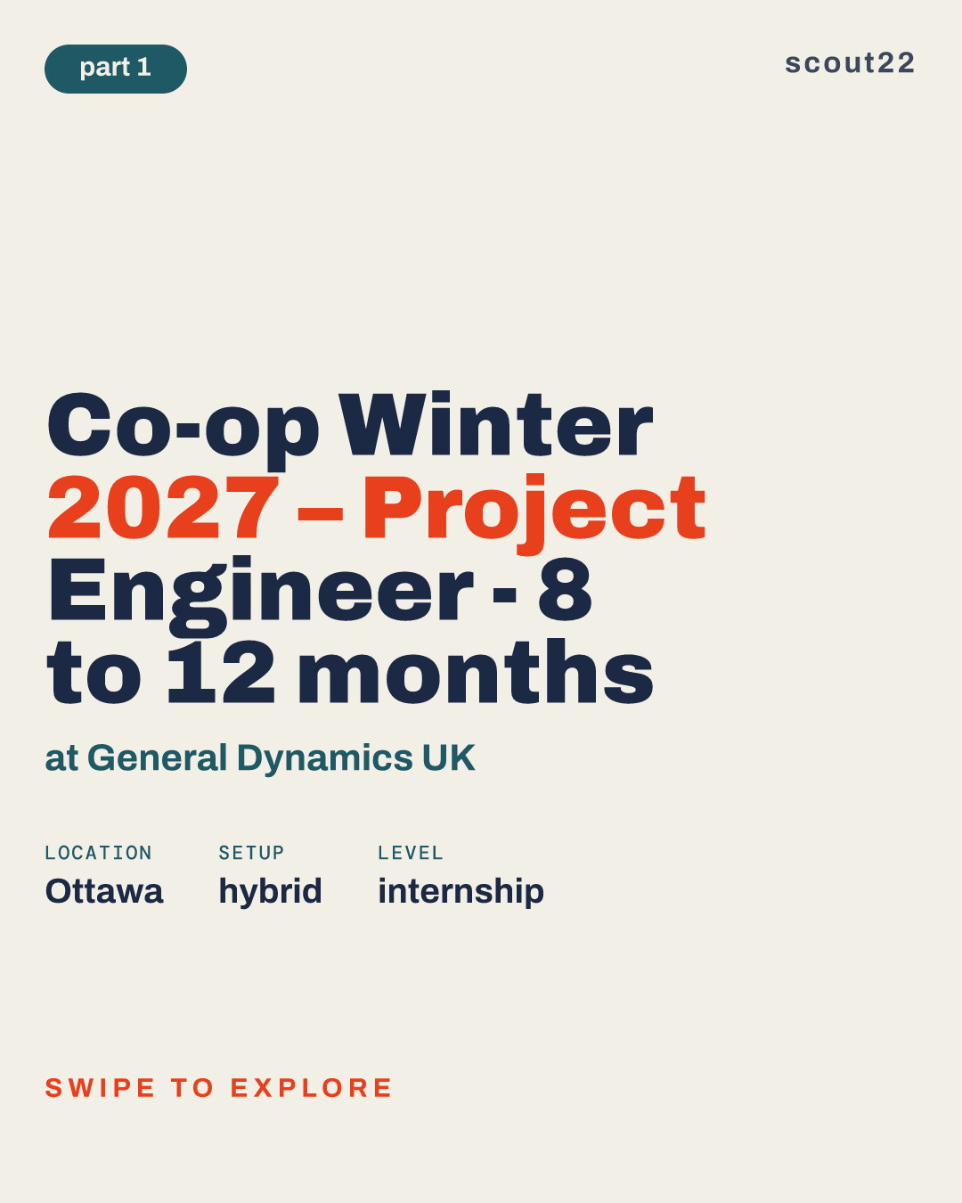 Co-op Winter 2027 – Project Engineer - 8 to 12 months at General Dynamics UK