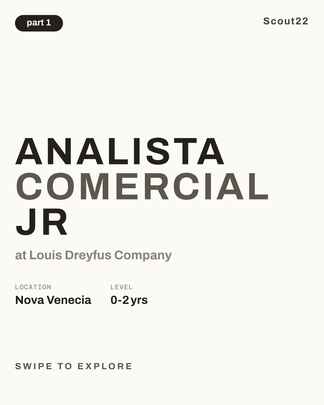 ANALISTA COMERCIAL JR at Louis Dreyfus Company