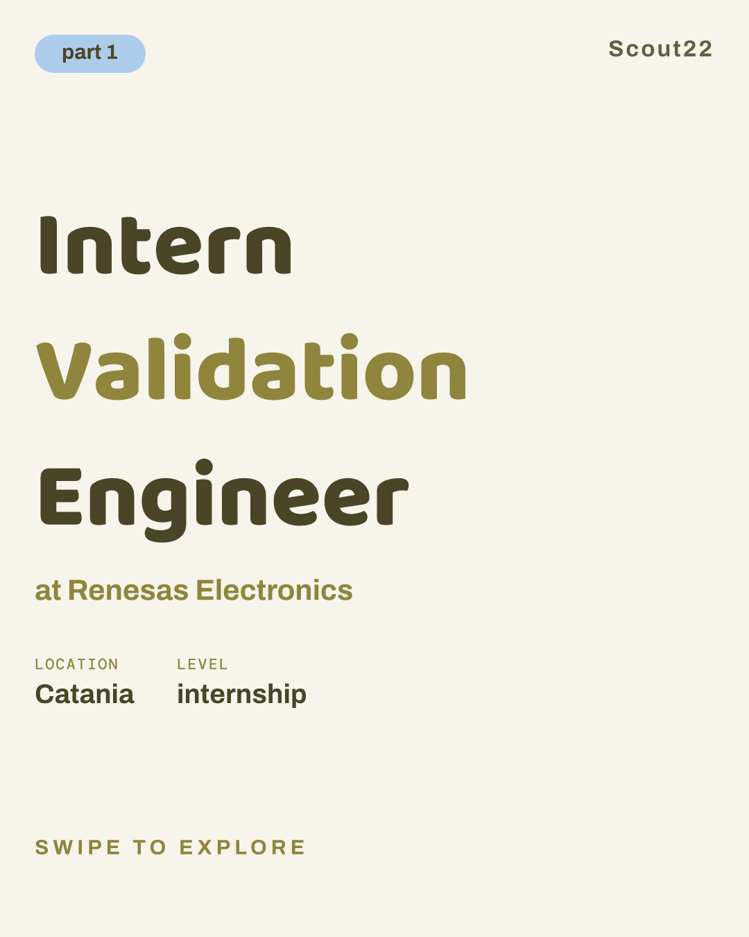 Intern Validation Engineer at Renesas Electronics