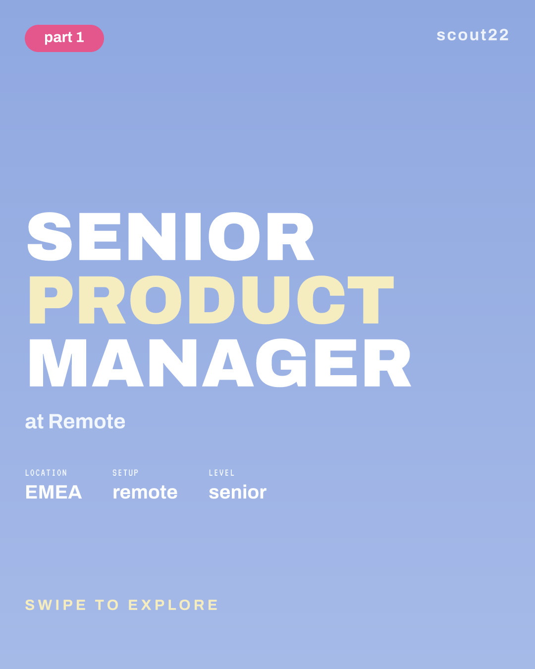 Senior Product Manager at Remote