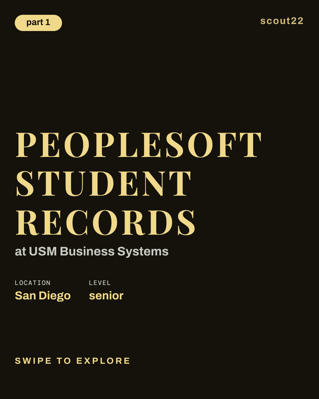 Peoplesoft Student Records at USM Business Systems
