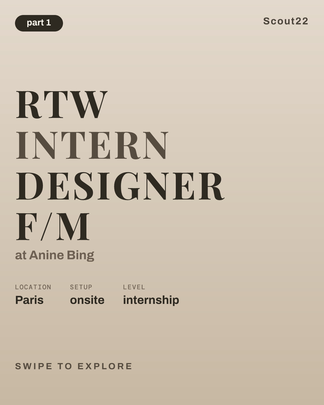 RTW INTERN DESIGNER F/M at Anine Bing