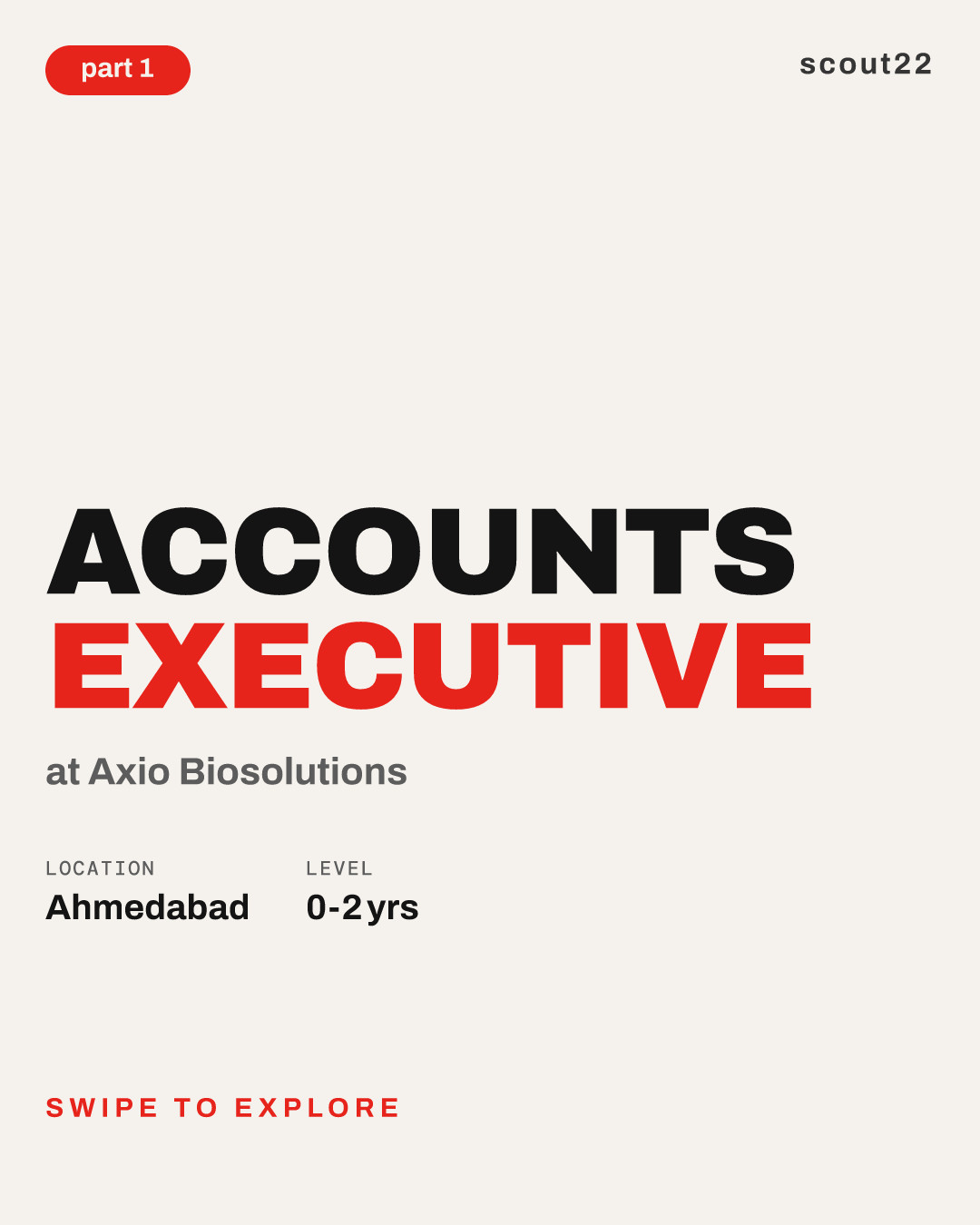 Accounts Executive at Axio Biosolutions
