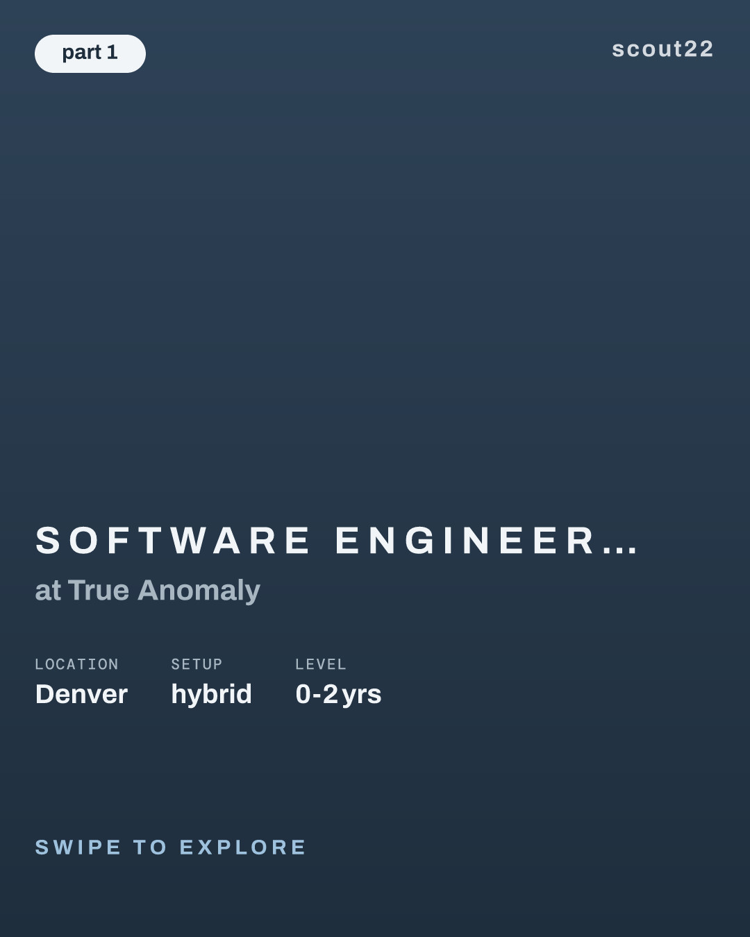 Software Engineer I, Data Science (New Grad) at True Anomaly