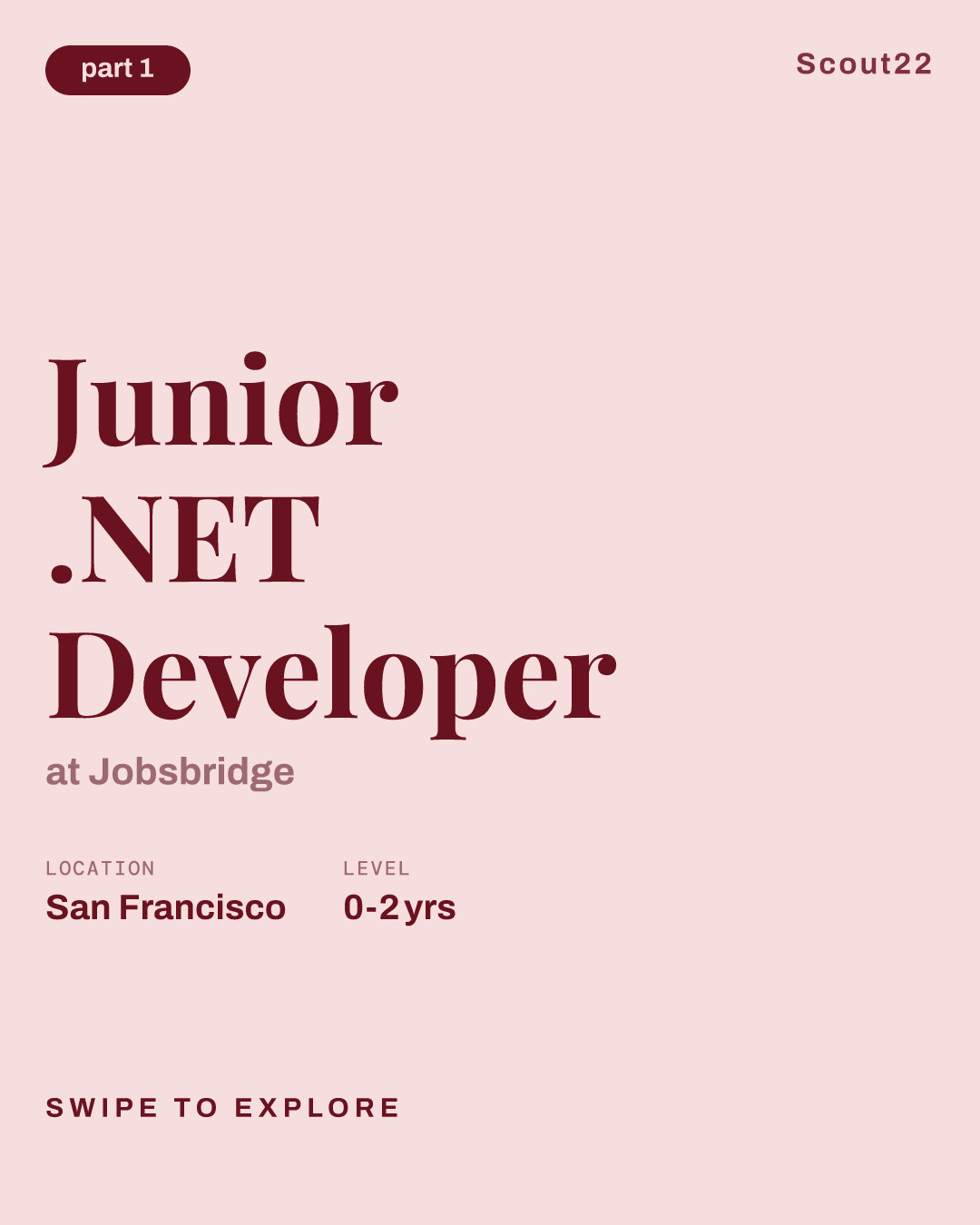 Junior .NET Developer at Jobsbridge
