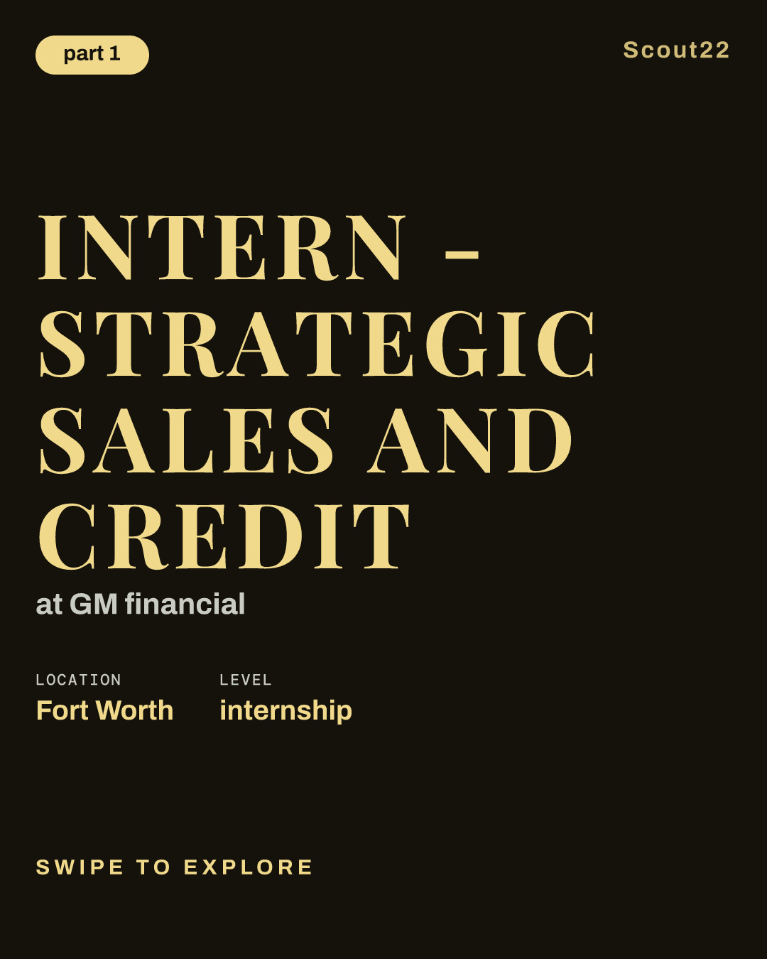 Intern - Strategic Sales and Credit at GM financial