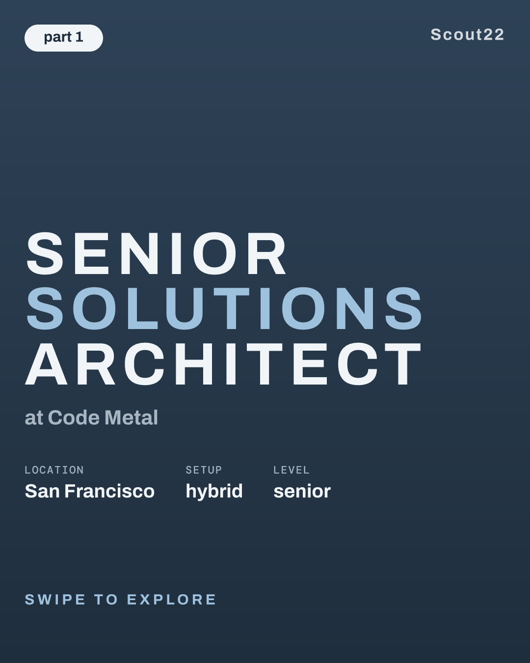 Senior Solutions Architect at Code Metal
