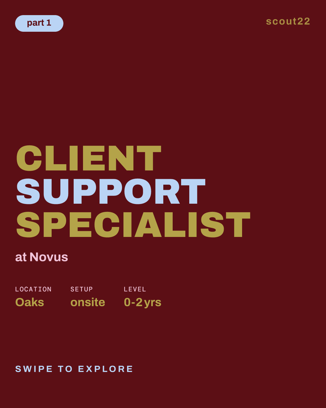Client Support Specialist at Novus