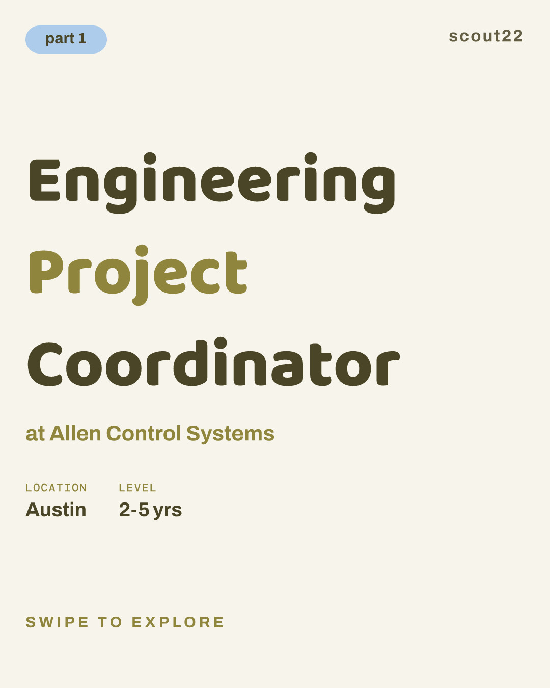 Engineering Project Coordinator at Allen Control Systems